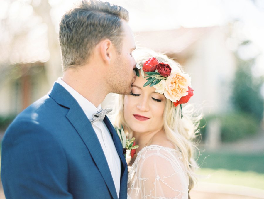 Red & White Rustic Boho Wedding Ideas via TheELD.com