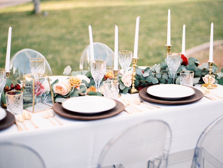 Red & White Rustic Boho Wedding Ideas via TheELD.com