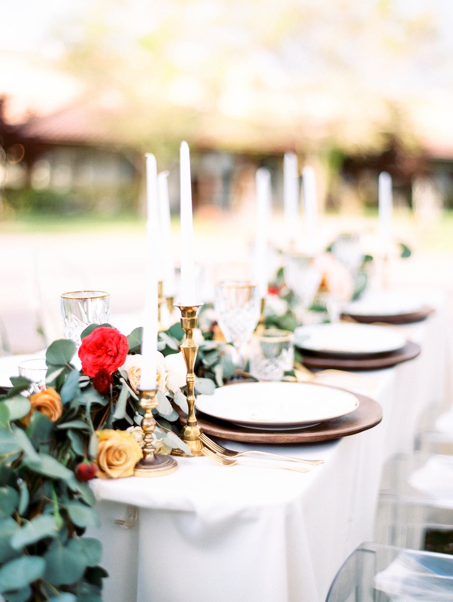 Red & White Rustic Boho Wedding Ideas via TheELD.com