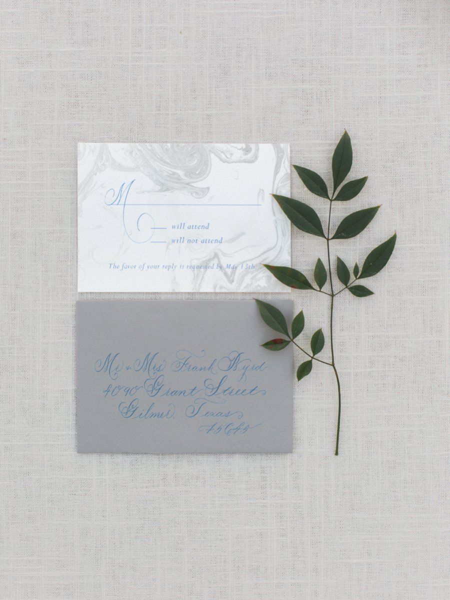 Navy, Copper, & Marble Modern Wedding Ideas via TheELD.com