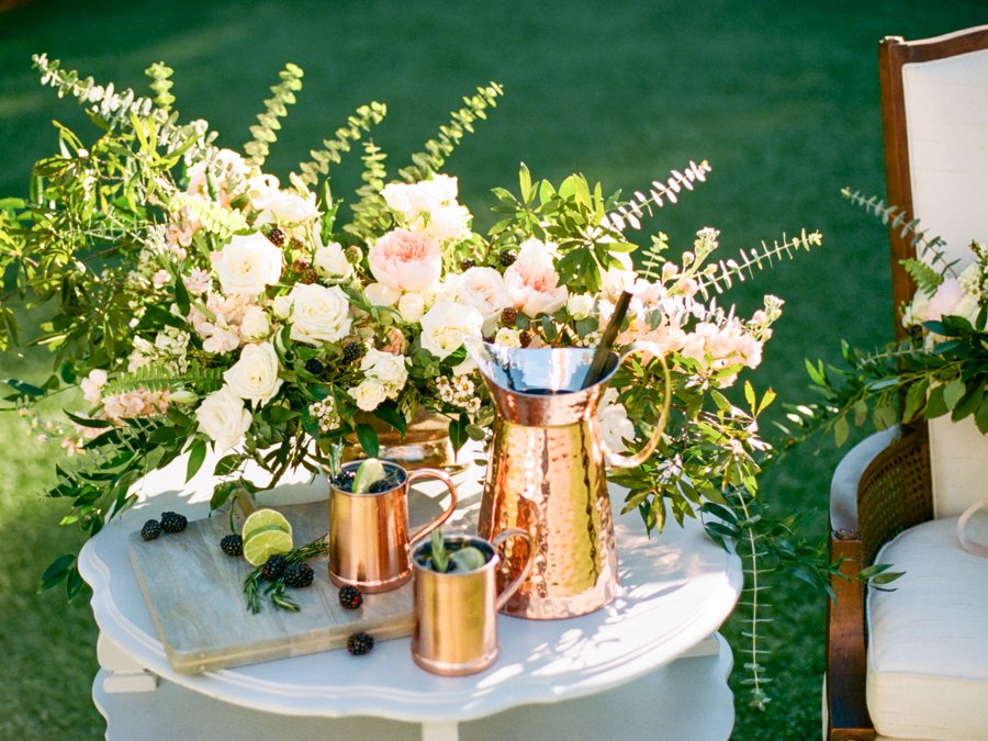 Navy, Copper, & Marble Modern Wedding Ideas via TheELD.com