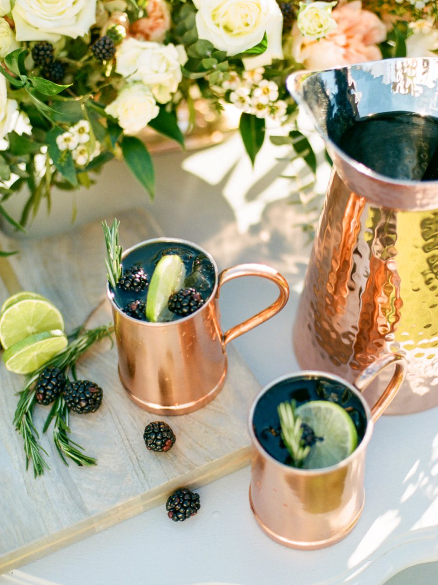 Navy, Copper, & Marble Modern Wedding Ideas via TheELD.com