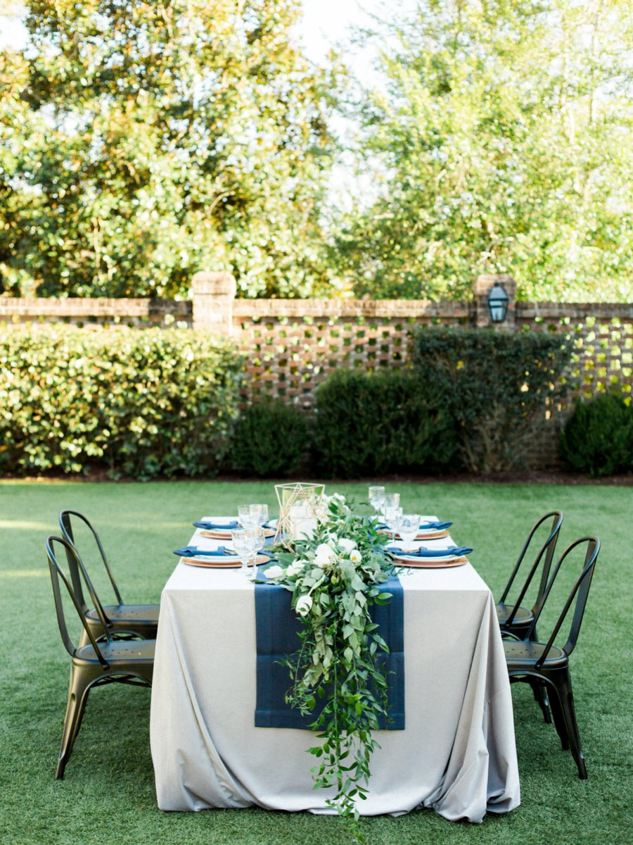 Navy, Copper, & Marble Modern Wedding Ideas via TheELD.com