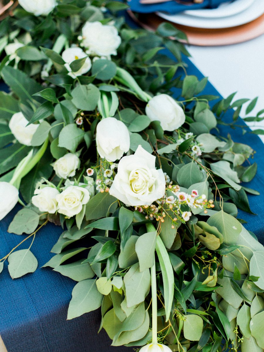 Navy, Copper, & Marble Modern Wedding Ideas via TheELD.com