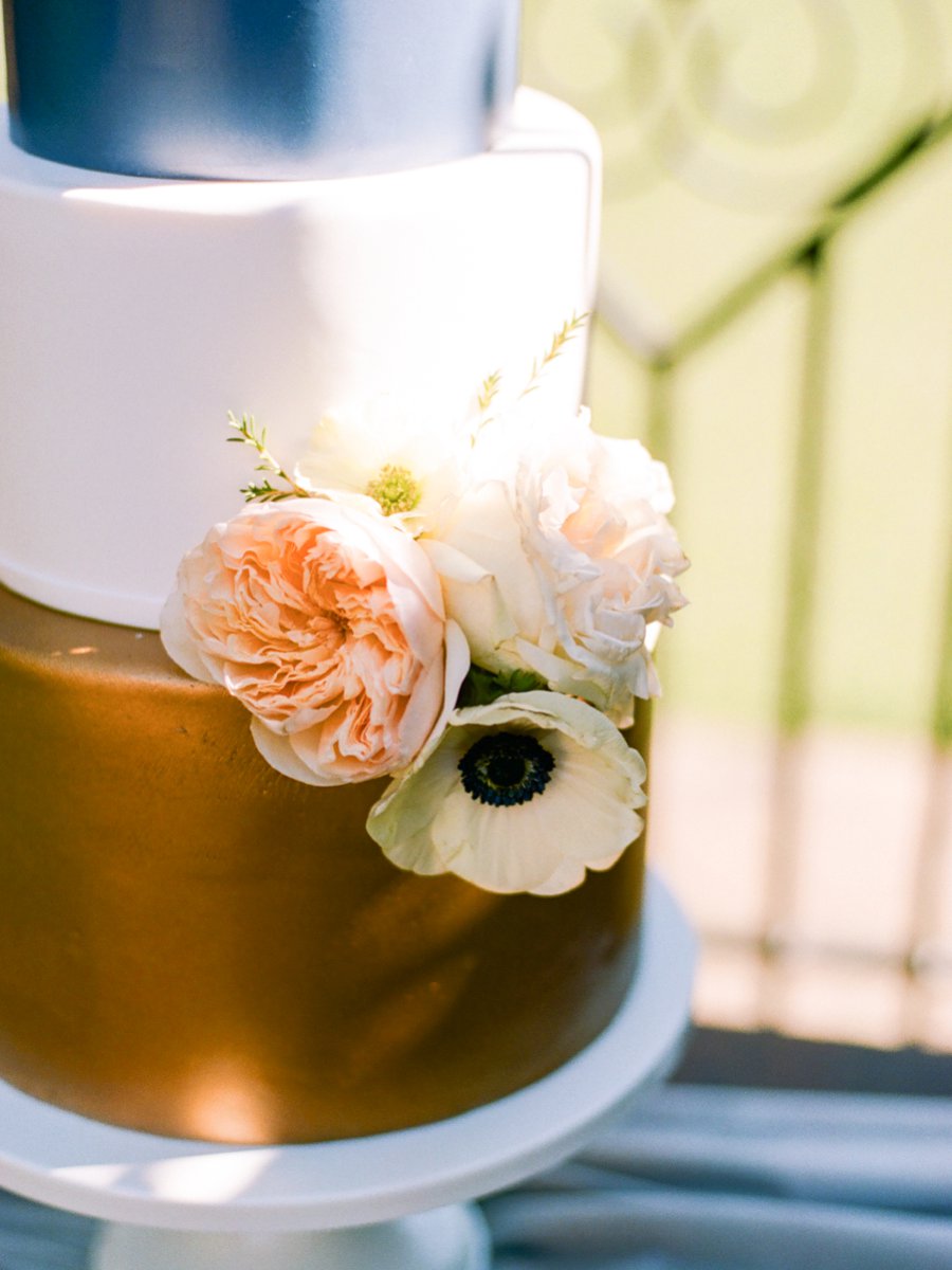 Navy, Copper, & Marble Modern Wedding Ideas via TheELD.com