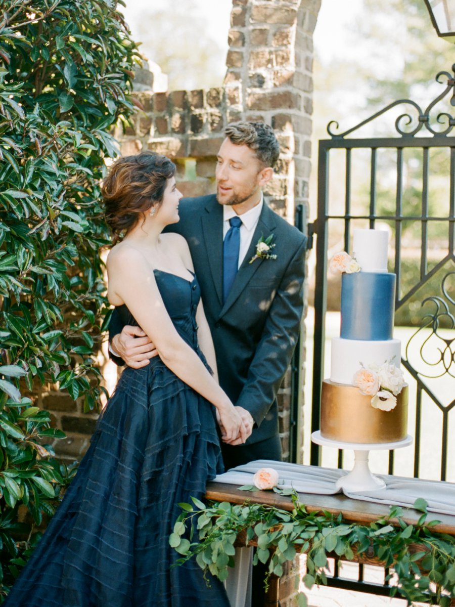 Navy, Copper, & Marble Modern Wedding Ideas via TheELD.com