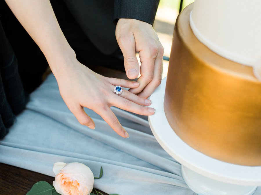 Navy, Copper, & Marble Modern Wedding Ideas via TheELD.com