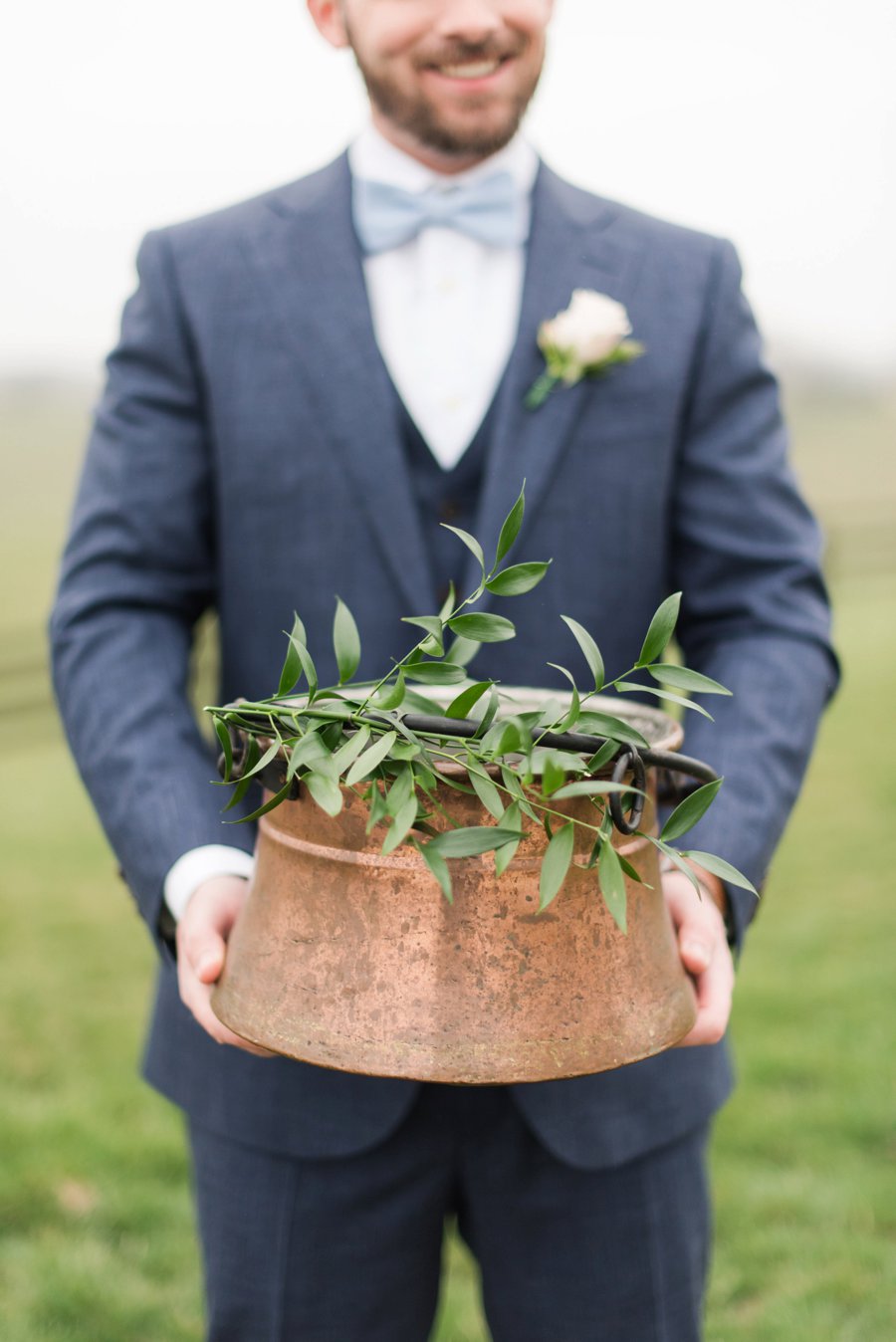 Pink, Blue, & White Rustic Elegant Wedding Ideas via TheELD.com