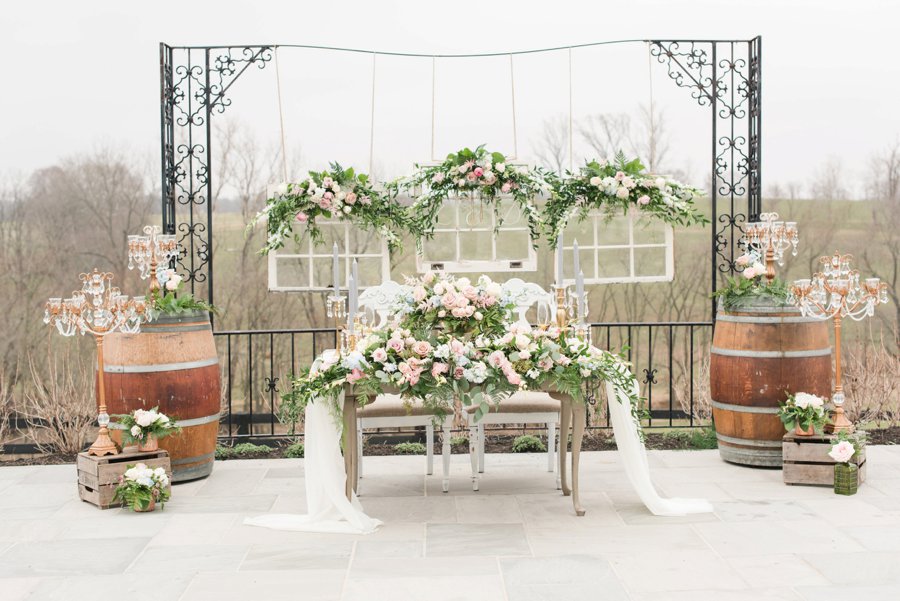 Pink, Blue, & White Rustic Elegant Wedding Ideas via TheELD.com