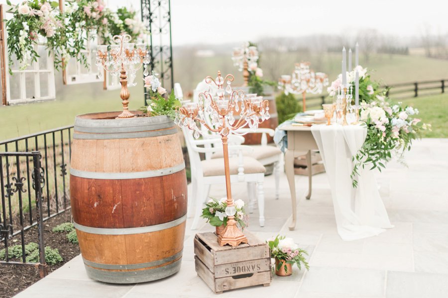 Pink, Blue, & White Rustic Elegant Wedding Ideas via TheELD.com