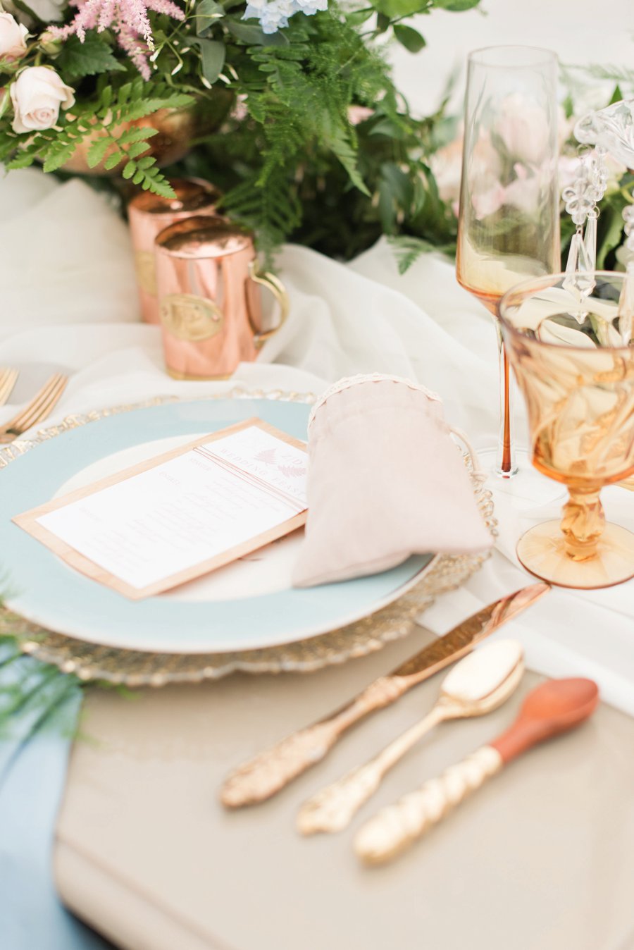 Pink, Blue, & White Rustic Elegant Wedding Ideas via TheELD.com