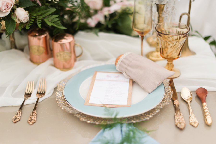 Pink, Blue, & White Rustic Elegant Wedding Ideas via TheELD.com