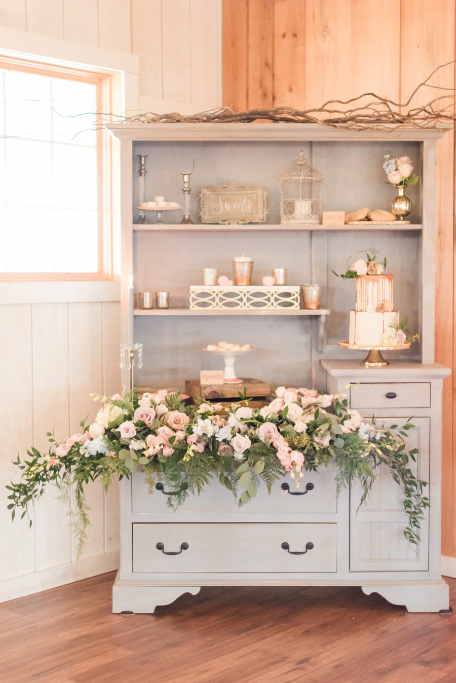 Pink, Blue, & White Rustic Elegant Wedding Ideas via TheELD.com