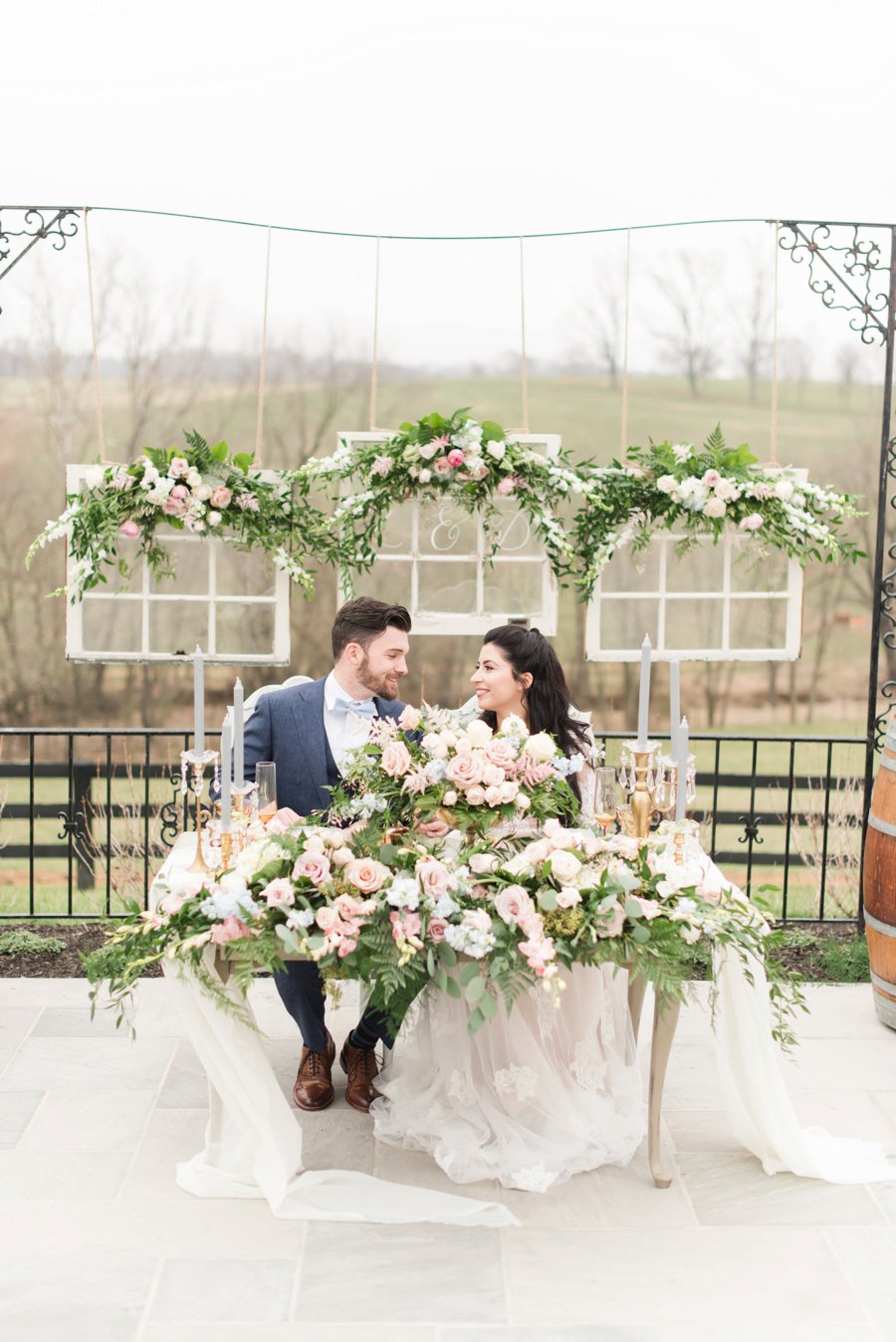 Pink, Blue, & White Rustic Elegant Wedding Ideas via TheELD.com