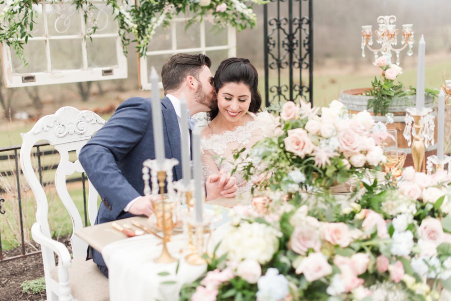 Pink, Blue, & White Rustic Elegant Wedding Ideas via TheELD.com