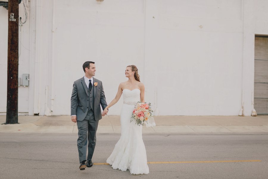 An Eclectic Coral & White Rustic Texas Wedding via TheELD.com