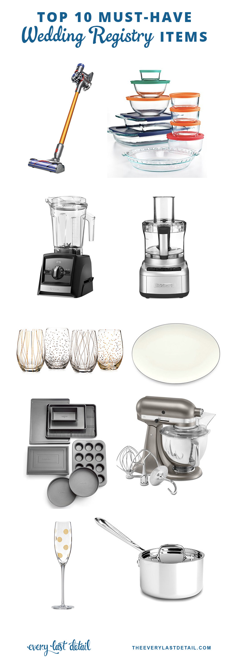The Most Popular Wedding Registry Items in the U.S.