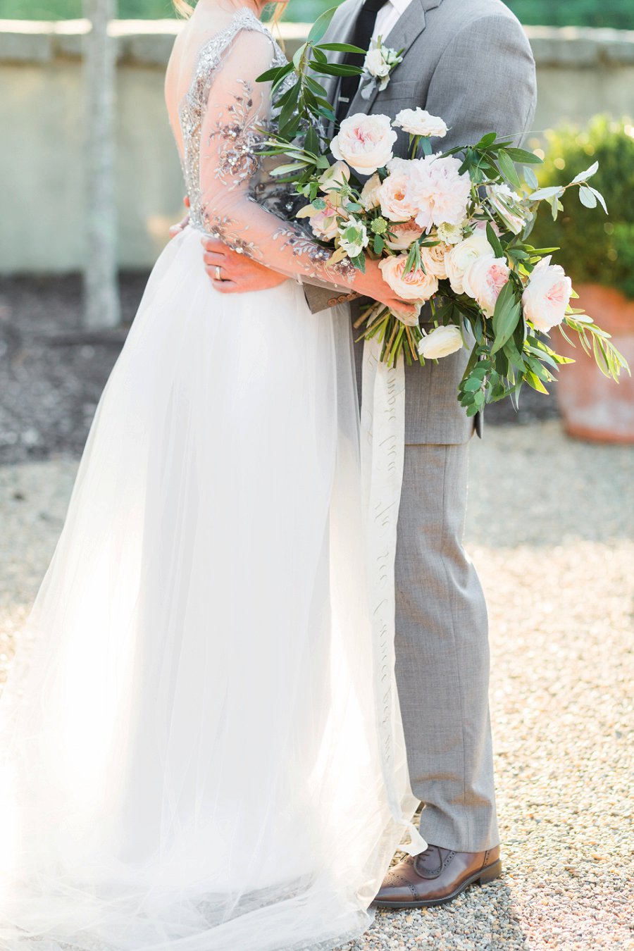 Romantic Grey Italian Inspired Wedding Ideas via TheELD.com