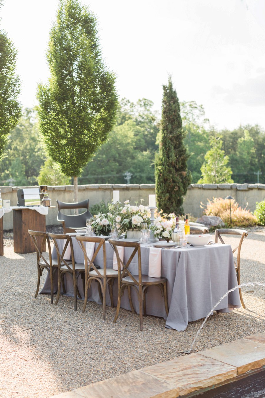 Romantic Grey Italian Inspired Wedding Ideas via TheELD.com