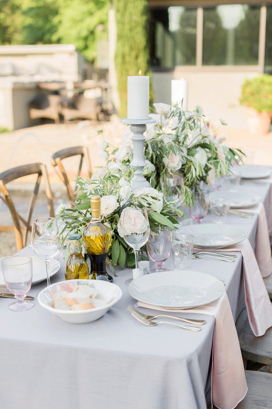 Romantic Grey Italian Inspired Wedding Ideas via TheELD.com