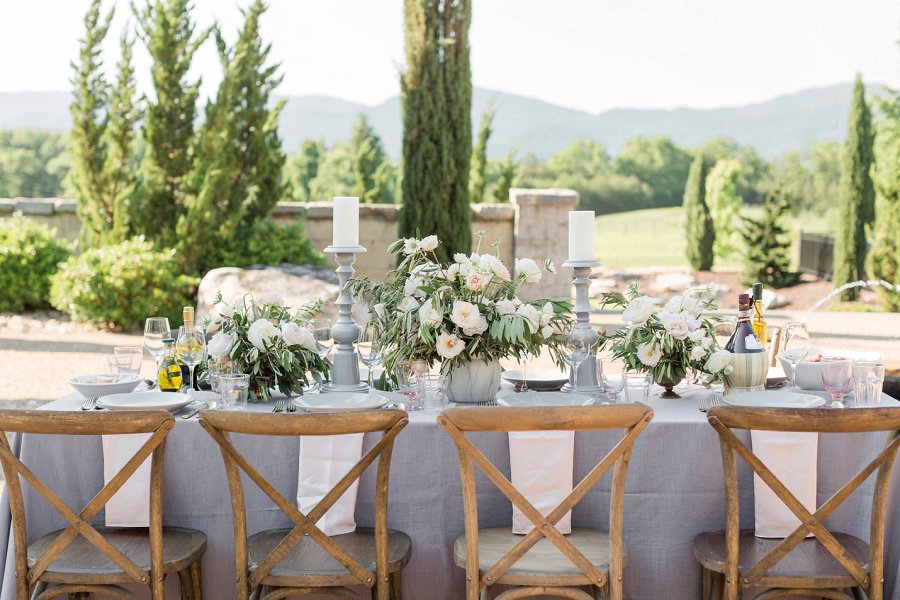 Romantic Grey Italian Inspired Wedding Ideas via TheELD.com