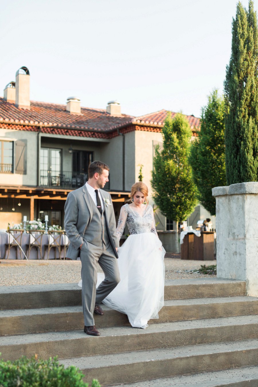 Romantic Grey Italian Inspired Wedding Ideas via TheELD.com