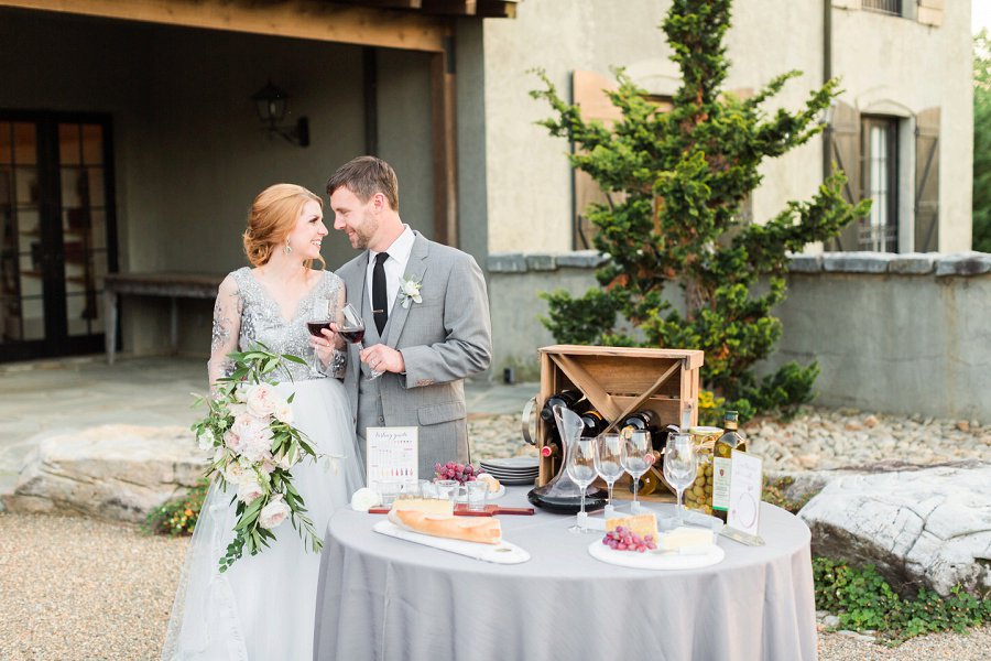 Romantic Grey Italian Inspired Wedding Ideas via TheELD.com