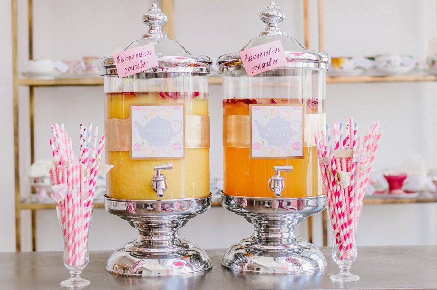 A Colorful Alice in Wonderland Inspired Chicago Tea Party Bridal Shower via TheELD.com