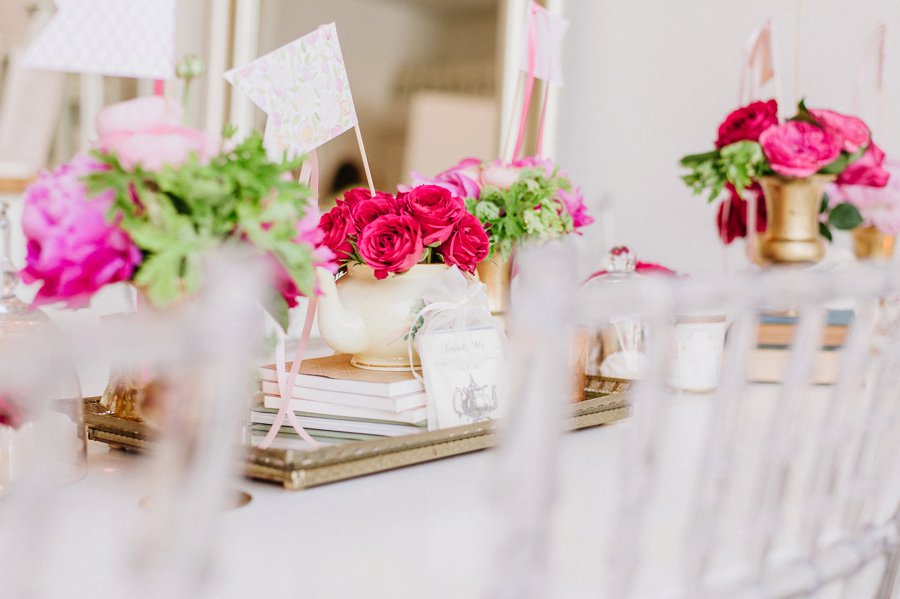 A Colorful Alice in Wonderland Inspired Chicago Tea Party Bridal Shower via TheELD.com