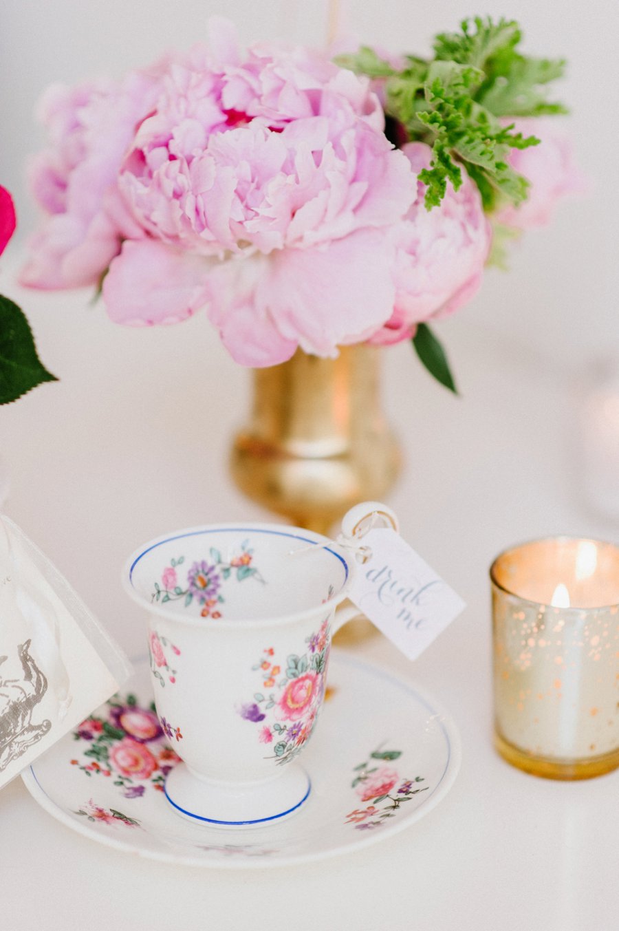 A Colorful Alice in Wonderland Inspired Chicago Tea Party Bridal Shower via TheELD.com