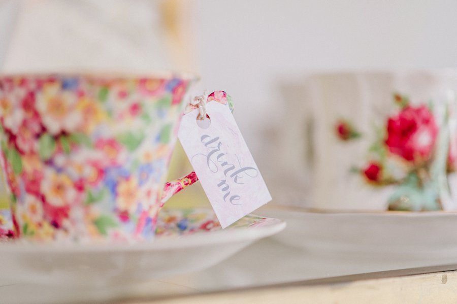 A Colorful Alice in Wonderland Inspired Chicago Tea Party Bridal Shower via TheELD.com