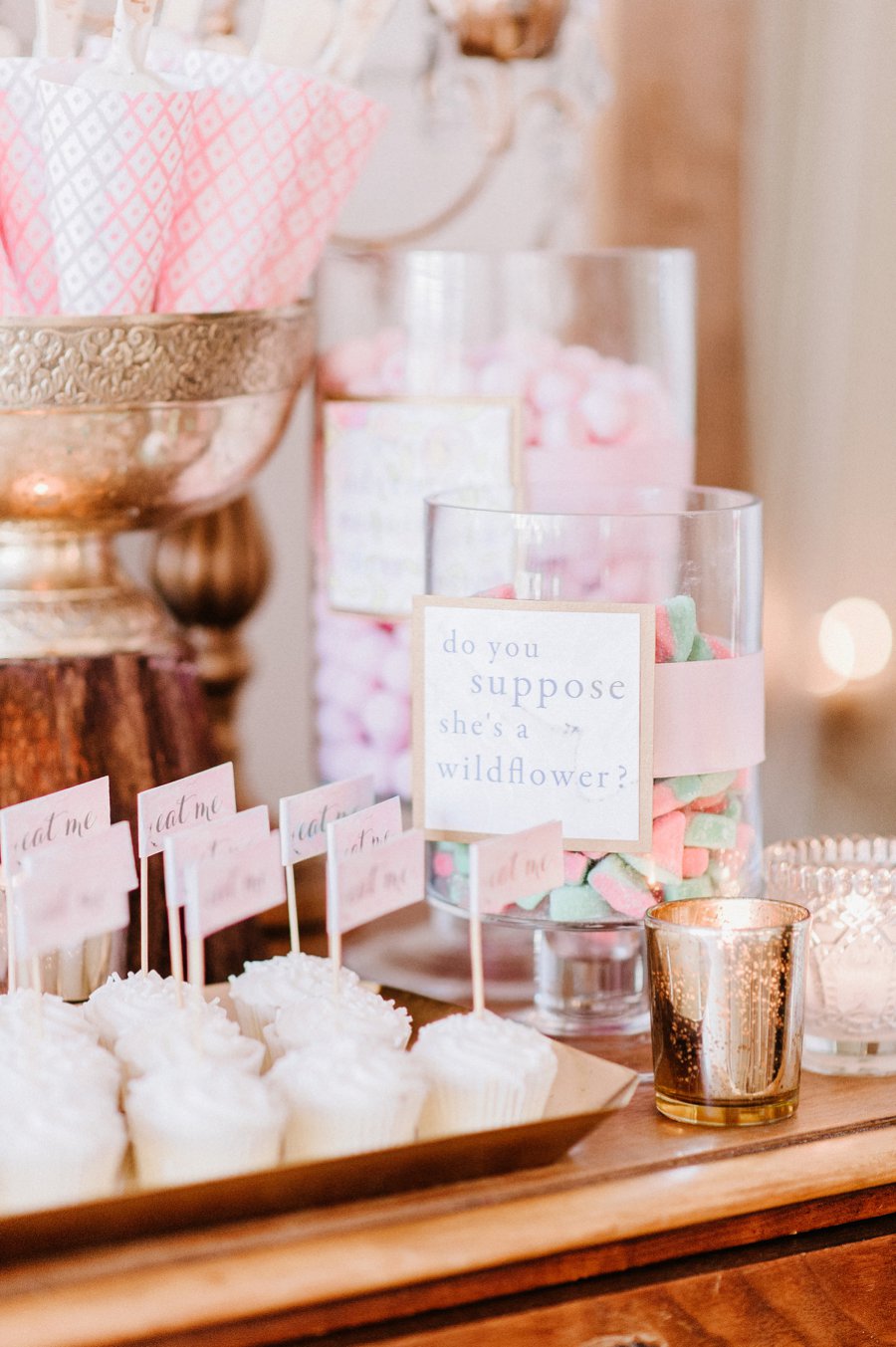 A Colorful Alice in Wonderland Inspired Chicago Tea Party Bridal Shower via TheELD.com