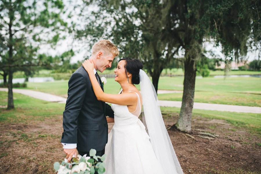 A Green & White Enchanted Garden Orlando Wedding via TheELD.com