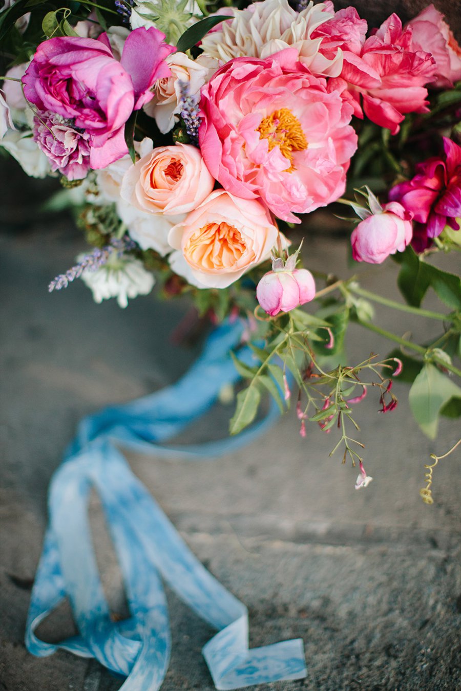 A Blue & Pink Fiesta Inspired California Wedding via TheELD.com