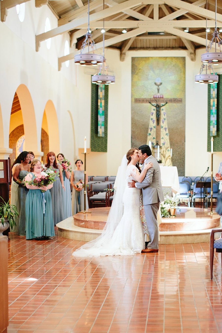 A Blue & Pink Fiesta Inspired California Wedding via TheELD.com