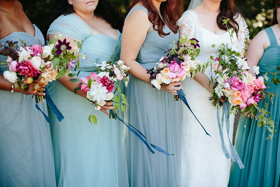 A Blue & Pink Fiesta Inspired California Wedding via TheELD.com