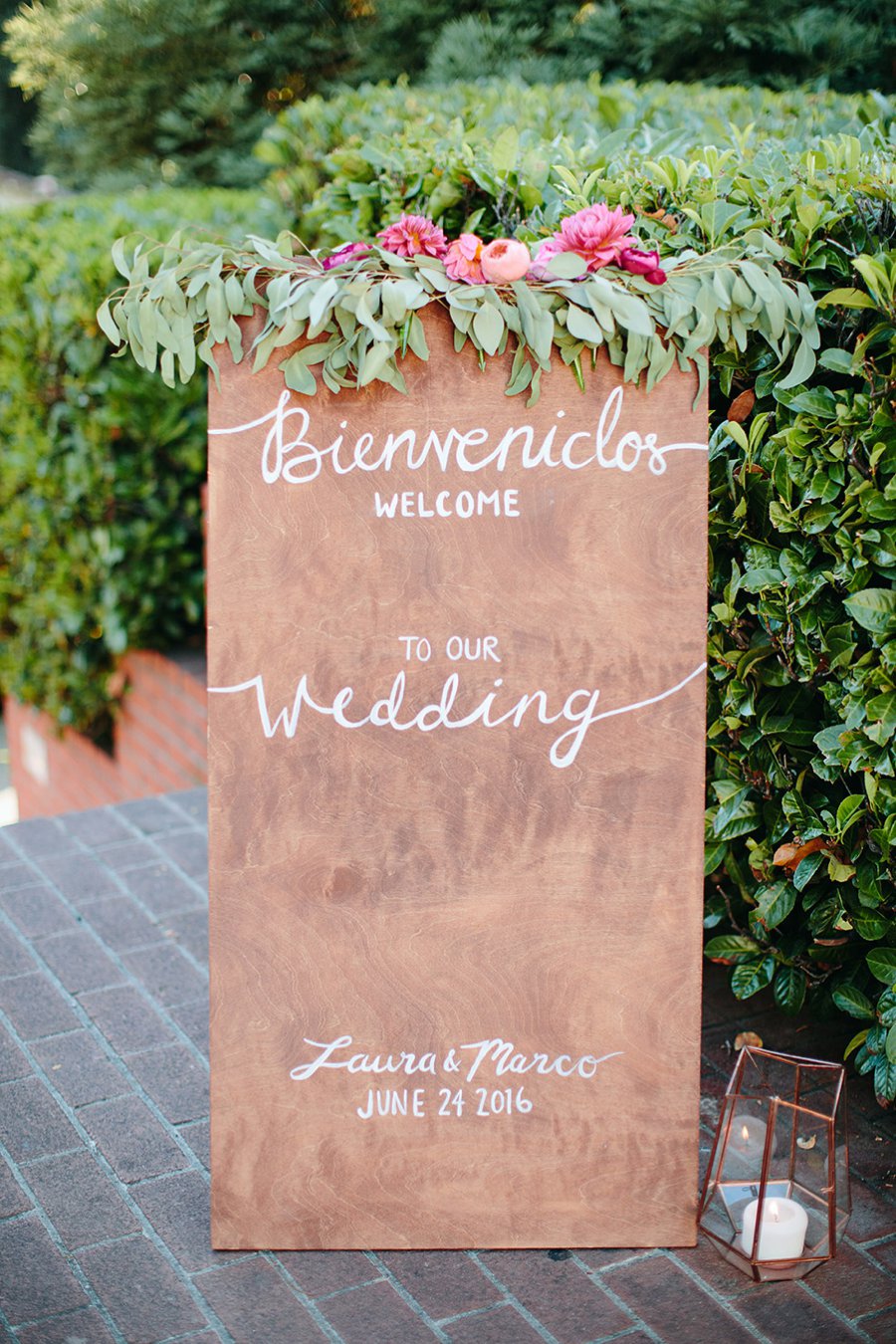 A Blue & Pink Fiesta Inspired California Wedding via TheELD.com