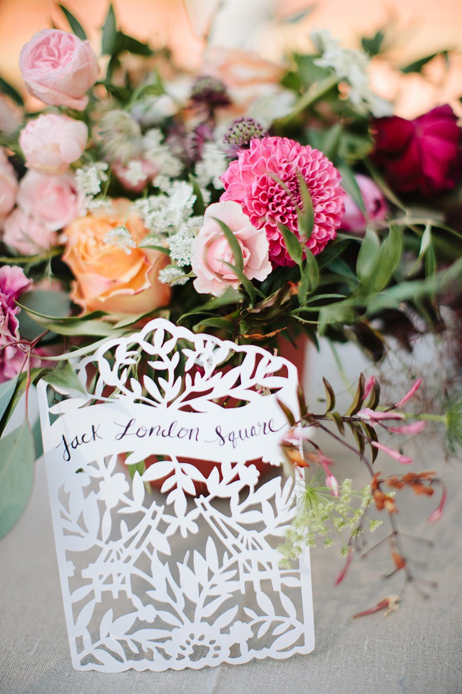 A Blue & Pink Fiesta Inspired California Wedding via TheELD.com