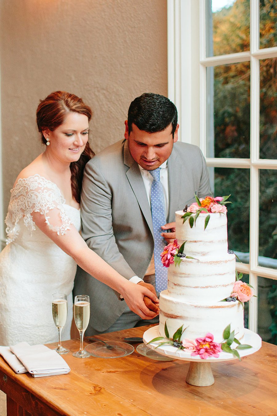 A Blue & Pink Fiesta Inspired California Wedding via TheELD.com