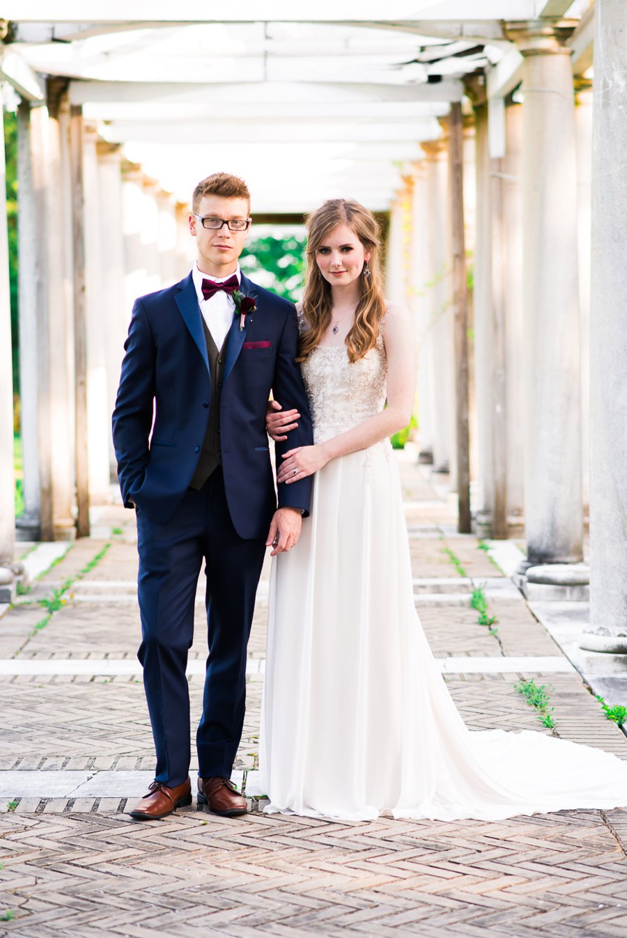 Elegant Navy & Plum Bohemian Wedding Ideas via TheELD.com