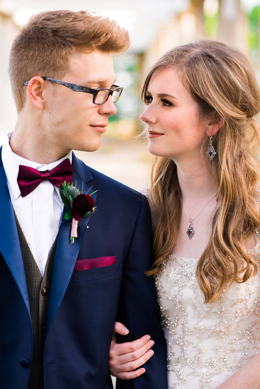 Elegant Navy & Plum Bohemian Wedding Ideas via TheELD.com