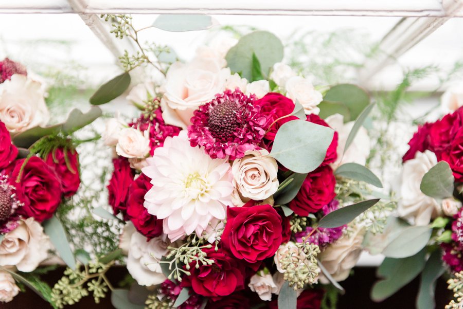 An Classically Elegant Burgundy & Ivory Alabama Wedding via TheELD.com