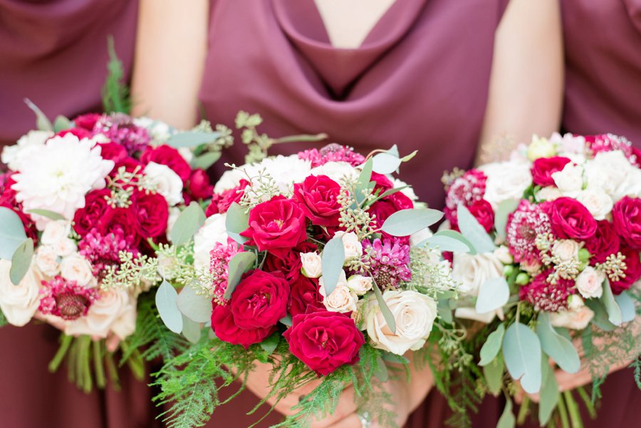 An Classically Elegant Burgundy & Ivory Alabama Wedding via TheELD.com