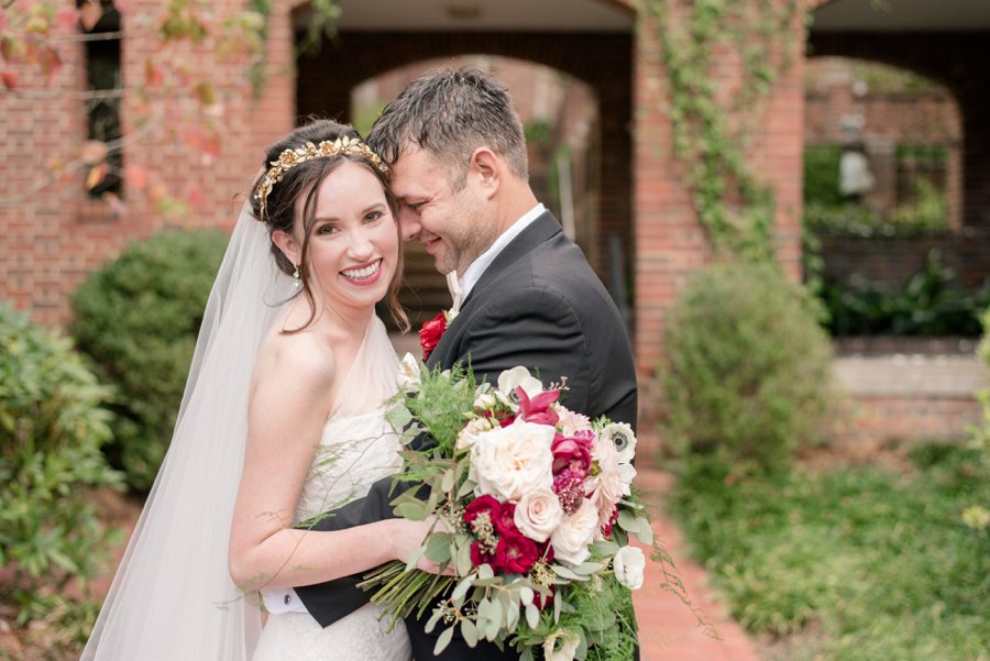 An Classically Elegant Burgundy & Ivory Alabama Wedding via TheELD.com