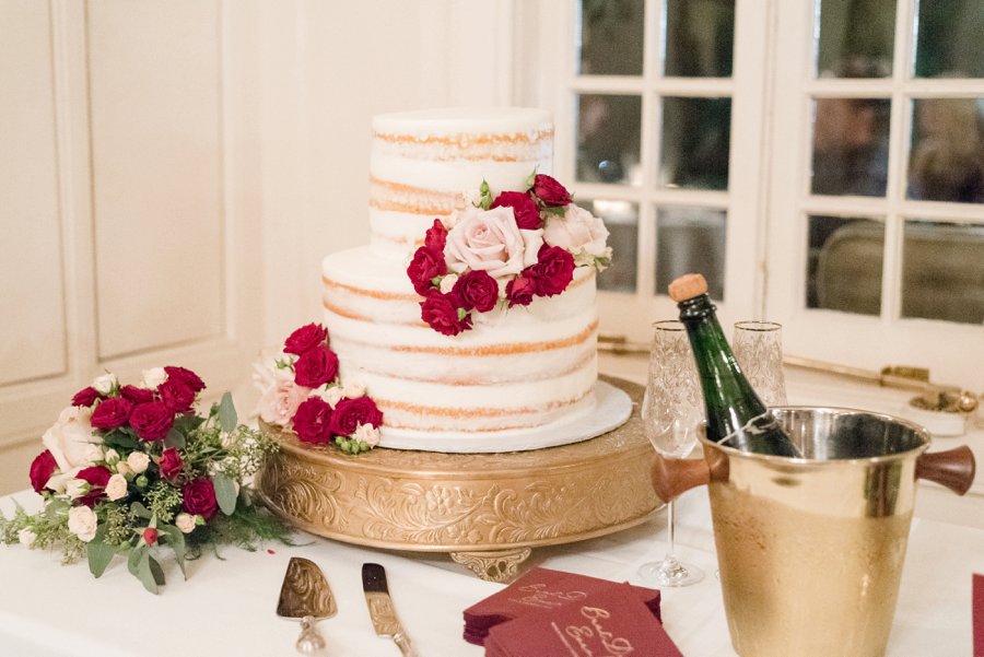 An Classically Elegant Burgundy & Ivory Alabama Wedding via TheELD.com