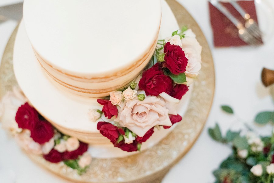 An Classically Elegant Burgundy & Ivory Alabama Wedding via TheELD.com