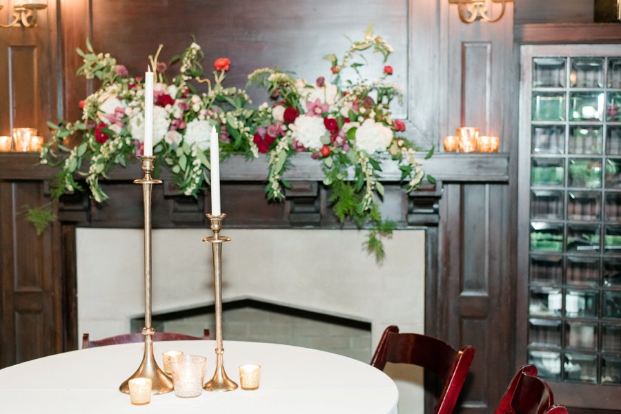 An Classically Elegant Burgundy & Ivory Alabama Wedding via TheELD.com