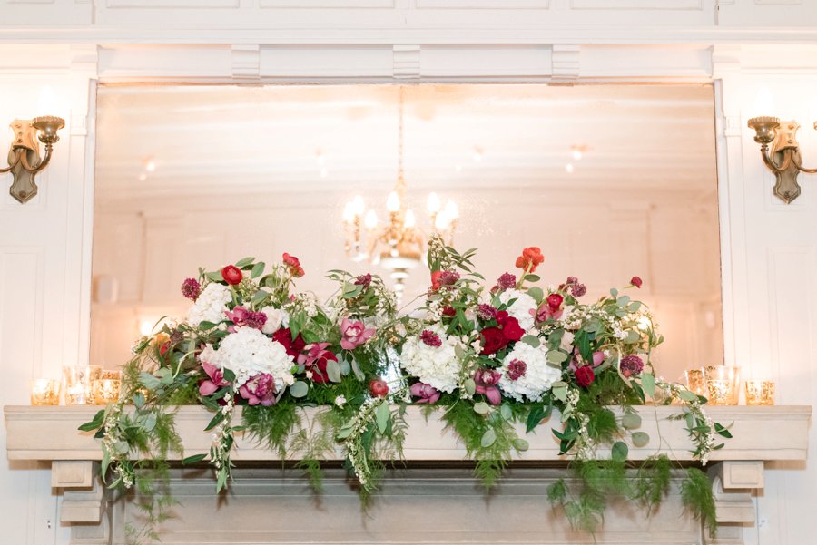 An Classically Elegant Burgundy & Ivory Alabama Wedding via TheELD.com