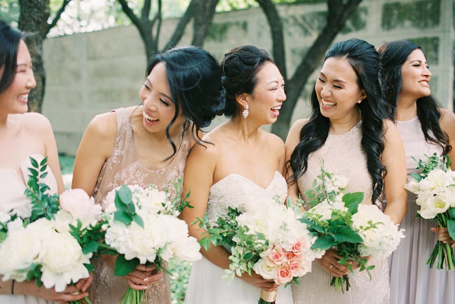 Green & White Modern Garden Dallas Wedding via TheELD.com