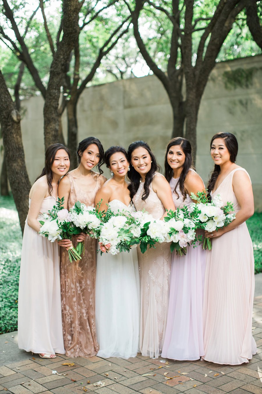 Green & White Modern Garden Dallas Wedding via TheELD.com